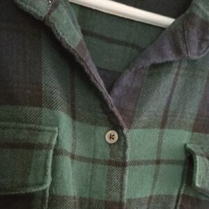 Old Navy  Plaid Flannel Button Down Shirt-xl Petite